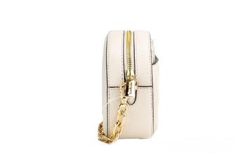 [二手商品] Michael Kors | Michael Kors Jet Set Glam   Leather Oval Crossbody Bag Women's Purse商品图片,5.6折