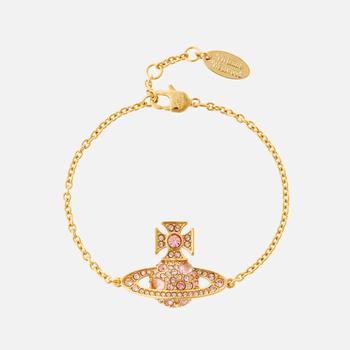 推荐Vivienne Westwood Francette Bas Relief Gold-Tone and Crystal Bracelet商品