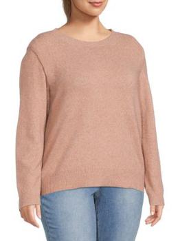 Calvin Klein | Plus Crewneck Sweater商品图片,6.7折, 满$150享7.5折, 满折