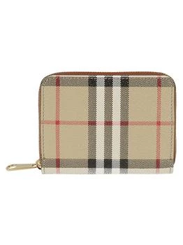 推荐Burberry Zip-around Check Coin Purse - Women商品