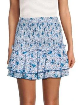 推荐Floral Smocked Mini Skirt商品