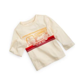 First Impressions | Baby Boys Future Hero Fire Truck Long-Sleeve T-Shirt, Created for Macy's商品图片,4.9折