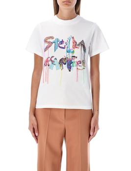 推荐Stella McCartney Logo Collage Crewneck T-Shirt商品