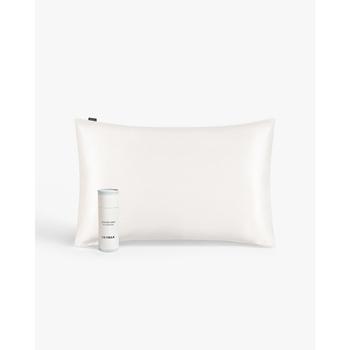 商品White 100% Pure Mulberry Silk Pillowcase图片