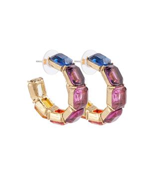 推荐Crystal-embellished hoop earrings商品