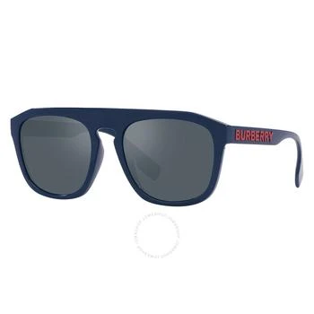 Burberry | Wren Dark Grey Blue Mirror Pilot Men's Sunglasses BE4396U 405825 57 4.3折, 满$200减$10, 满减