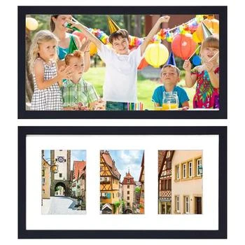 Fresh Fab Finds | 2Pcs Picture Frame 3 Opening Collage Frame 3 5x7IN Photo Black Picture Frame Desktop Wall Mounted Display Frame For Home Decoration Black,商家Verishop,价格¥445