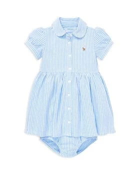Ralph Lauren | Girls' Striped Oxford Dress & Bloomers Set - Baby,商家Bloomingdale's,价格¥370