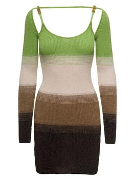 GCDS | GCDS Lurex Degrade Knitted Mini Dress商品图片,7折