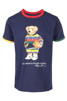 推荐Ralph Lauren Kids Logo Printed Crewneck T-Shirt商品
