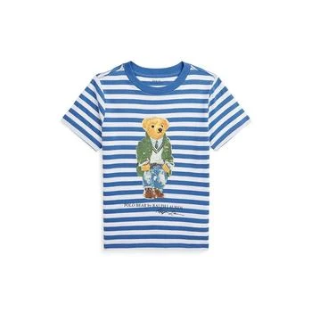 Ralph Lauren | Toddler and Little Boys Polo Bear Striped Cotton Jersey T-shirt,商家Macy's,价格¥291
