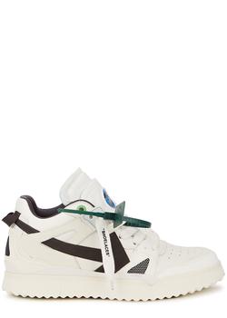 推荐Sponge white panelled leather sneakers商品