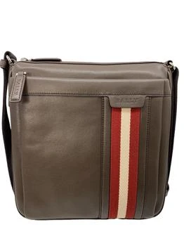 推荐NEW Bally Oiston Men's 6225247 Medium Coffee Leather Cross Body Bag MSRP商品