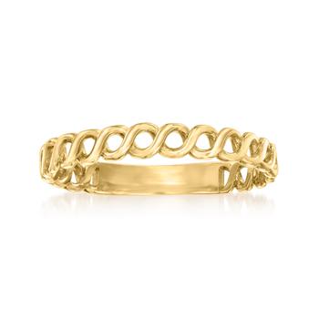 商品Canaria 10kt Yellow Gold Curb-Link Ring,商家Premium Outlets,价格¥730图片