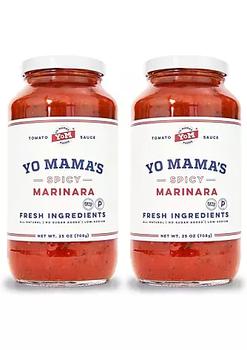 商品Yo Mama's Foods | Yo Mama’s Foods Keto Spicy Marinara Sauce | (2) 25 Ounce Jars | All-Natural, Gluten Free,商家Belk,价格¥149图片