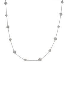 商品JARDIN | Crystal Pavé Five Clover Station Necklace,商家Nordstrom Rack,价格¥217图片