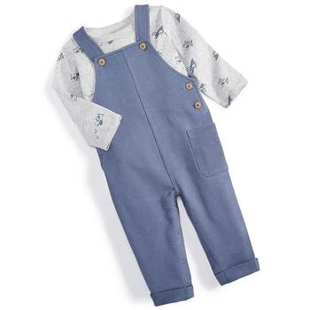 First Impressions | Baby Boys Airplane Shirt and Overall, 2 Piece Set, Created for Macy's 5折, 独家减免邮费