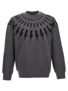 Neil Barrett | Neil Barrett Thunderbolt Printed Crewneck Sweatshirt 5.7折