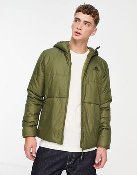 Adidas | adidas Outdoor BSC hooded puffer jacket in khaki商品图片,