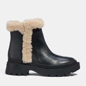 推荐Coach Jane Leather and Shearling Chelsea Boots商品