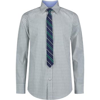 Tommy Hilfiger | Big Boys Long Sleeve Stretch Spring Plaid Shirt with Tie商品图片,