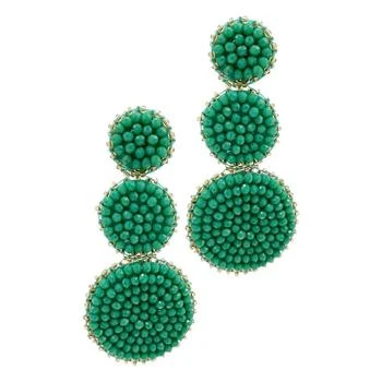 ADORNIA | Green Beaded Drop Earring 独家减免邮费