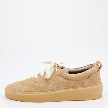 zegna fog, Fear of god | Fear of God Beige Suede Low Top Platform Sneakers Size 44商品图片 8.6折, 满1件减$100, 满减