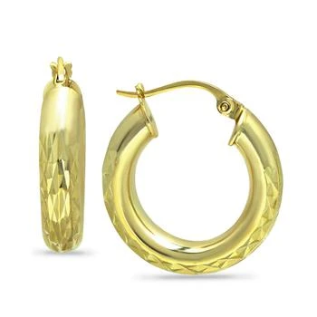 Giani Bernini | Medium Hoop Earrings in 18k Gold-Plated Sterling Silver, Created for Macy's,商家Macy's,价格¥633