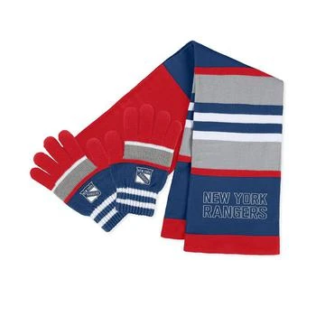 推荐Women's New York Rangers Stripe Glove and Scarf Set商品