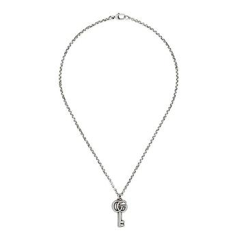 Gucci | Gucci Sterling Silver Double G Marmont Key Necklace商品图片,6.4折