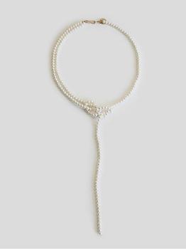 商品MONDAY EDITION | [Exclusive]The knotted pearl necklace,商家W Concept,价格¥1055图片