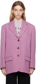 Acne Studios | Pink Single-Breasted Blazer,商家Ssense US,价格¥4079