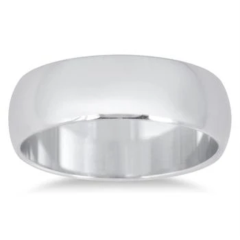 SSELECTS | 6Mm Domed Comfort Fit Wedding Band In 10K White Gold,商家Premium Outlets,价格¥2970