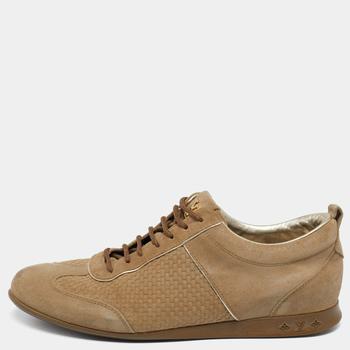 lv低帮鞋, [二手商品] Louis Vuitton | Louis Vuitton Beige Suede Low Top Sneakers Size 36.5商品图片 9.1折, 满1件减$100, 满减