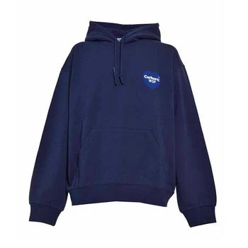 Carhartt WIP | CARHARTT WIP Blue hooded sweatshirt with Carhartt heart logo 6.6折