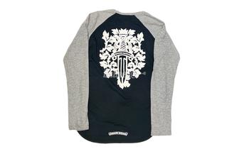 Chrome Hearts | Chrome Hearts Black/Grey Dagger Baseball Longsleeve商品图片,