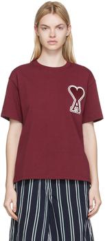 SSENSE Exclusive Burgundy Cotton T-Shirt,价格$106.01