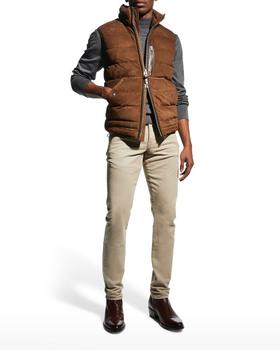 tom ford是什么牌子, Tom Ford | Men's Suede Down Puffer Vest商品图片 4.8折