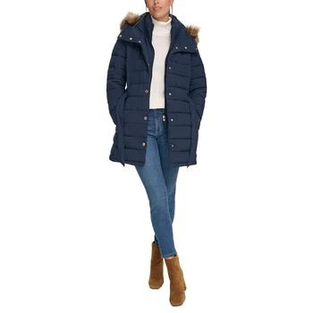 Tommy Hilfiger | Women's Belted Faux-Fur-Trim Hooded Puffer Coat, Created for Macy's 4.7折