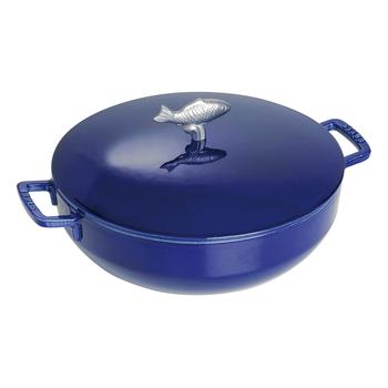 推荐Staub Cast Iron 5-qt Bouillabaisse Pot - Dark Blue商品