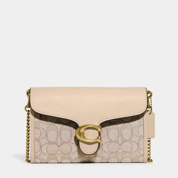 Coach链条包, Coach | Coach Women's Signature Jacquard Tabby Chain Clutch Bag - Ivory商品图片 