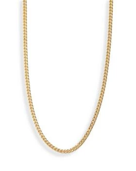 Argento Vivo | Curb Chain Necklace in 18K Gold Plated Sterling Silver, 15",商家Bloomingdale's,价格¥729