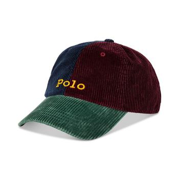 拉夫劳伦帽子真假, Ralph Lauren | Men's Color-Blocked Corduroy Ball Cap商品图片 