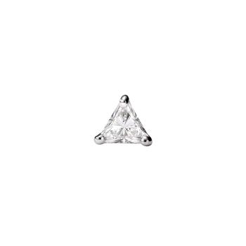商品AME | Âme Trio 18K White Gold, Lab-Grown Diamond Single Stud Earring,商家Premium Outlets,价格¥4830图片