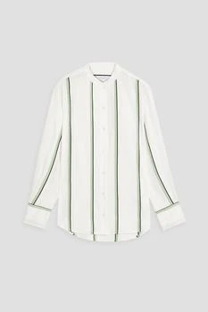 Equipment | Leonne striped crepe shirt,商家THE OUTNET US,价格¥638