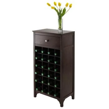 Hivvago | 24-Bottle Wine Cabinet Espresso,商家Premium Outlets,价格¥1800