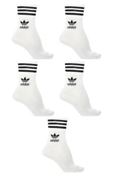 Adidas | Adidas Originals Mid-Cut Crew 5-Pack Socks 7.6折