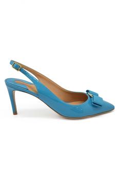 Salvatore Ferragamo | Luxury Shoes For Women   Salvatore Ferragamo Turquoise Pumps商品图片,9折