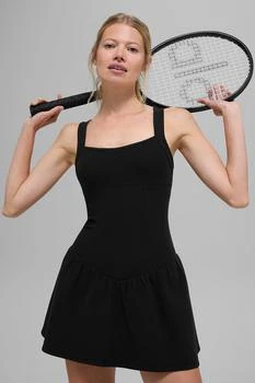 Alo | Alosoft Break Point Tennis Dress - Black,商家Alo yoga,价格¥976