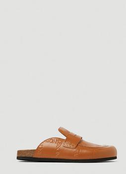 推荐Logo Grid Loafers in Brown商品